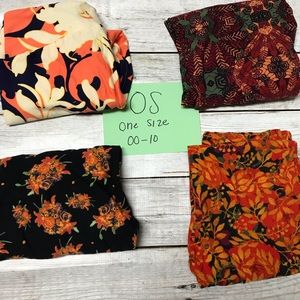 LulaRoe leggings OS 4 pack